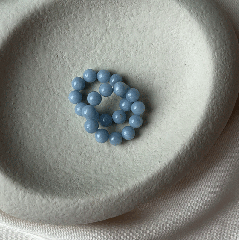 BUBBLE RING - blue denim