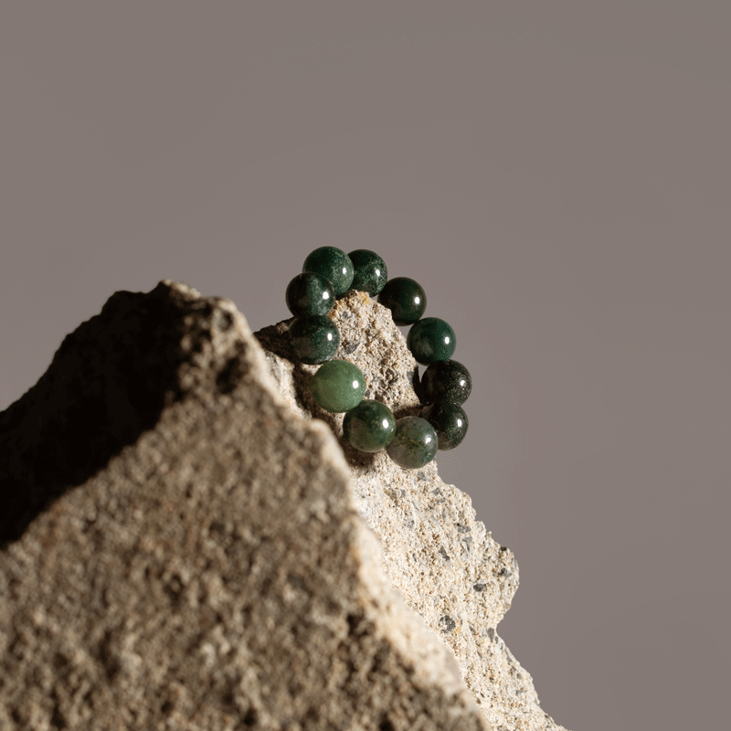 BUBBLE RING - moss green