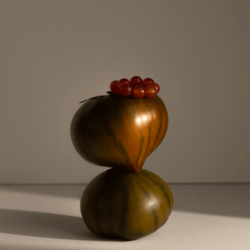 CHUNKY BUBBLE RING - arancia rossa