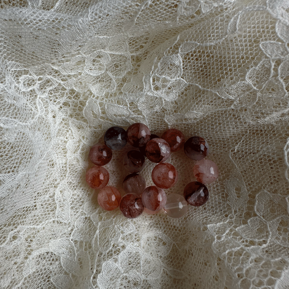CHUNKY BUBBLE RING - cinnamon