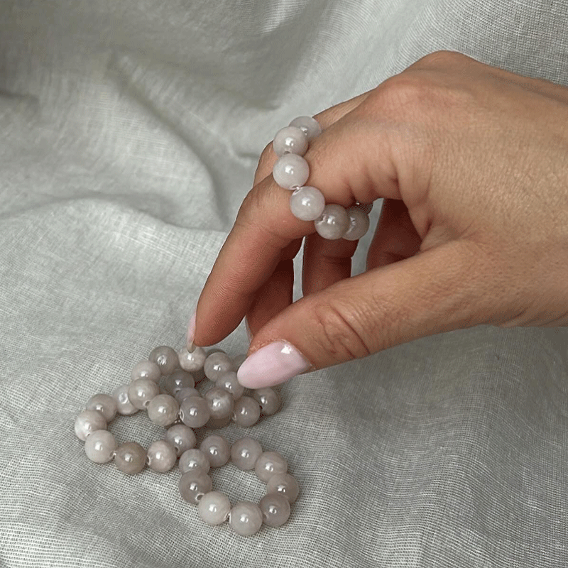 CHUNKY BUBBLE RING - greige