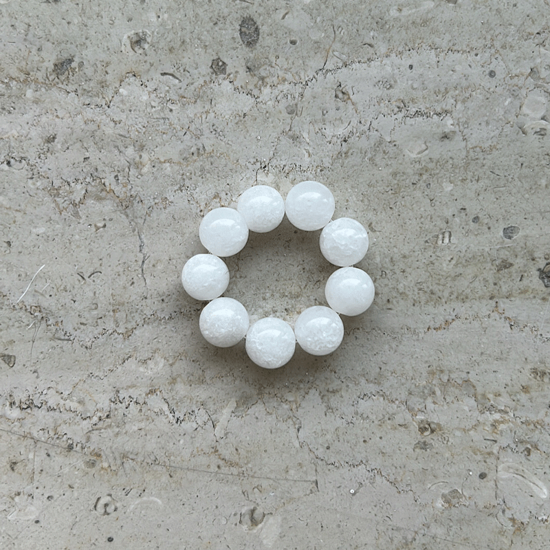 CHUNKY BUBBLE RING - sea salt