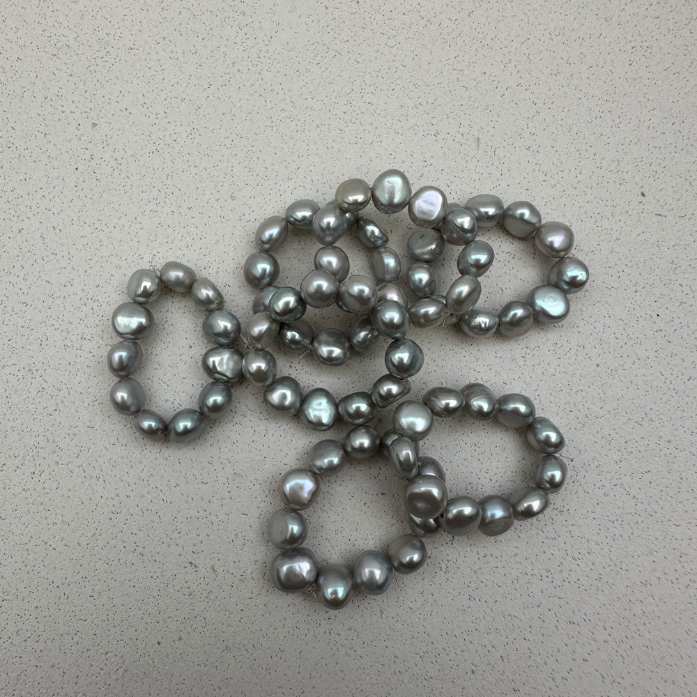 PEARL RING - grey