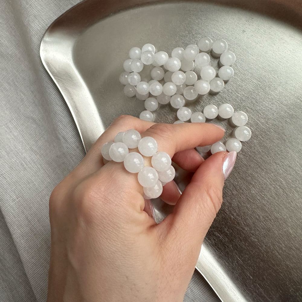 CHUNKY BUBBLE RING - cloud dancer