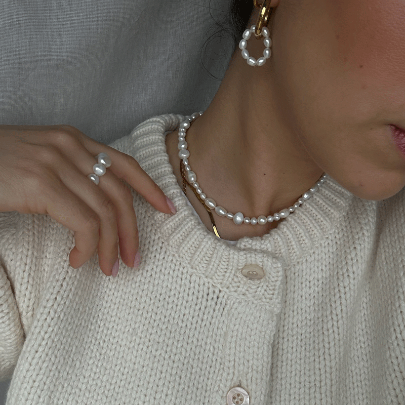 MIXED PEARL NECKLACE