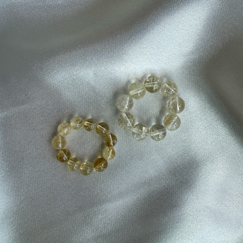 CHUNKY BUBBLE RING - limone