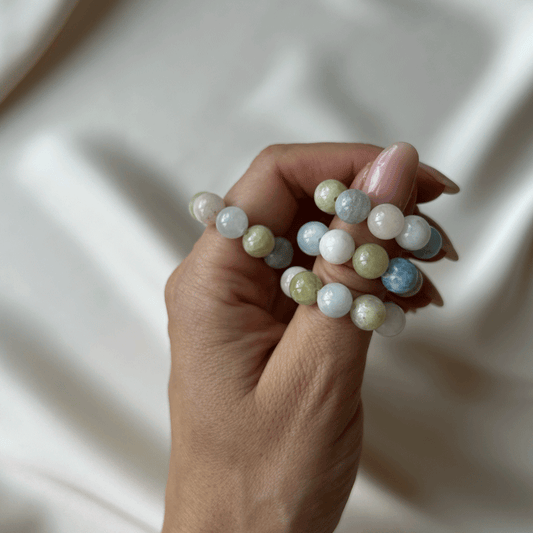 CHUNKY BUBBLE RING - soft bloom