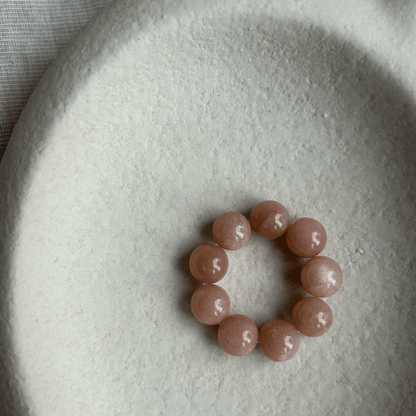 CHUNKY BUBBLE RING - pink tourmaline