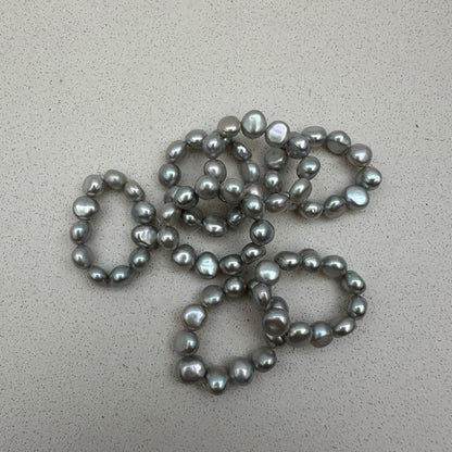 PEARL RING - grey