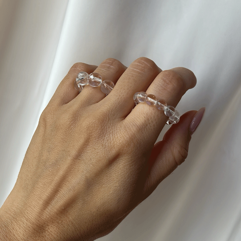 CHUNKY BUBBLE RING - pure